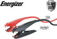 Energizer 1-Gauge 800A Heavy Duty Jumper Battery Cables 25 Ft Booster Jump Start - 25' Allows You to Boost Battery from Behind a Vehicle! - Jump-Starters.com roadside assistance store