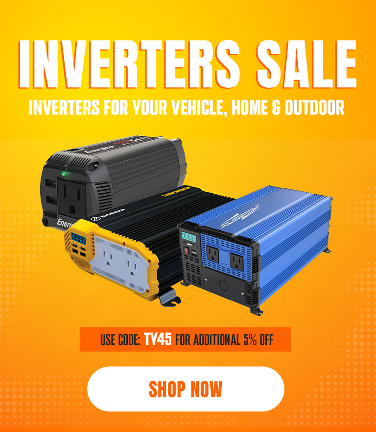 Inverters 12 & 24V DC, AC 110 Volt power converters storms hurricanes ...
