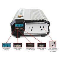 NEW 1100 Watt 12V DC to 110V AC Power Inverter - No Label - No Cables