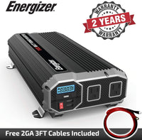 ENK1500 Energizer 1500 Watt 12v DC to 110v AC Power Inverter w/ USB