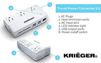 Open Box KRV200 200 Watt Travel Kit Converter with USB charger