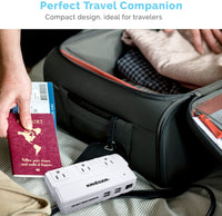 Open Box KRV200 200 Watt Travel Kit Converter with USB charger