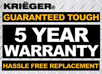 ULT150 Krieger 150 Watt Voltage Transformer, 110/120V to 220/240V image of 5 year warranty